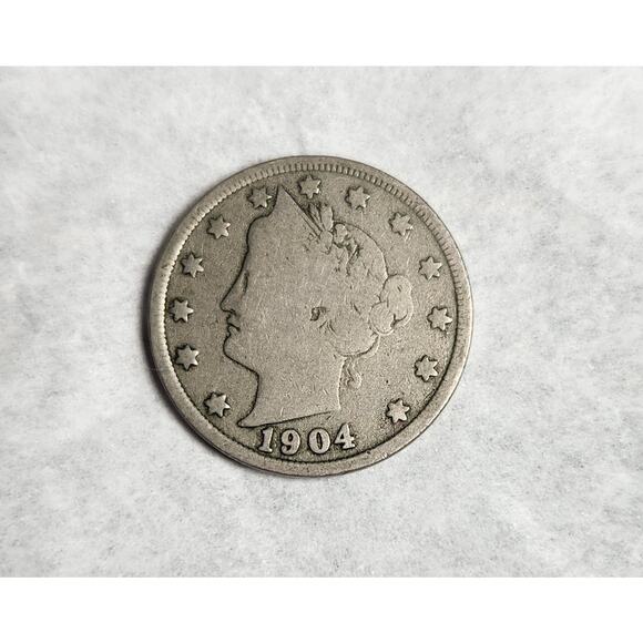 United States Liberty Head V Five Cent Coin Lot Of 4 1901, 1904 X 2, 1911 - Picture 5 of 7